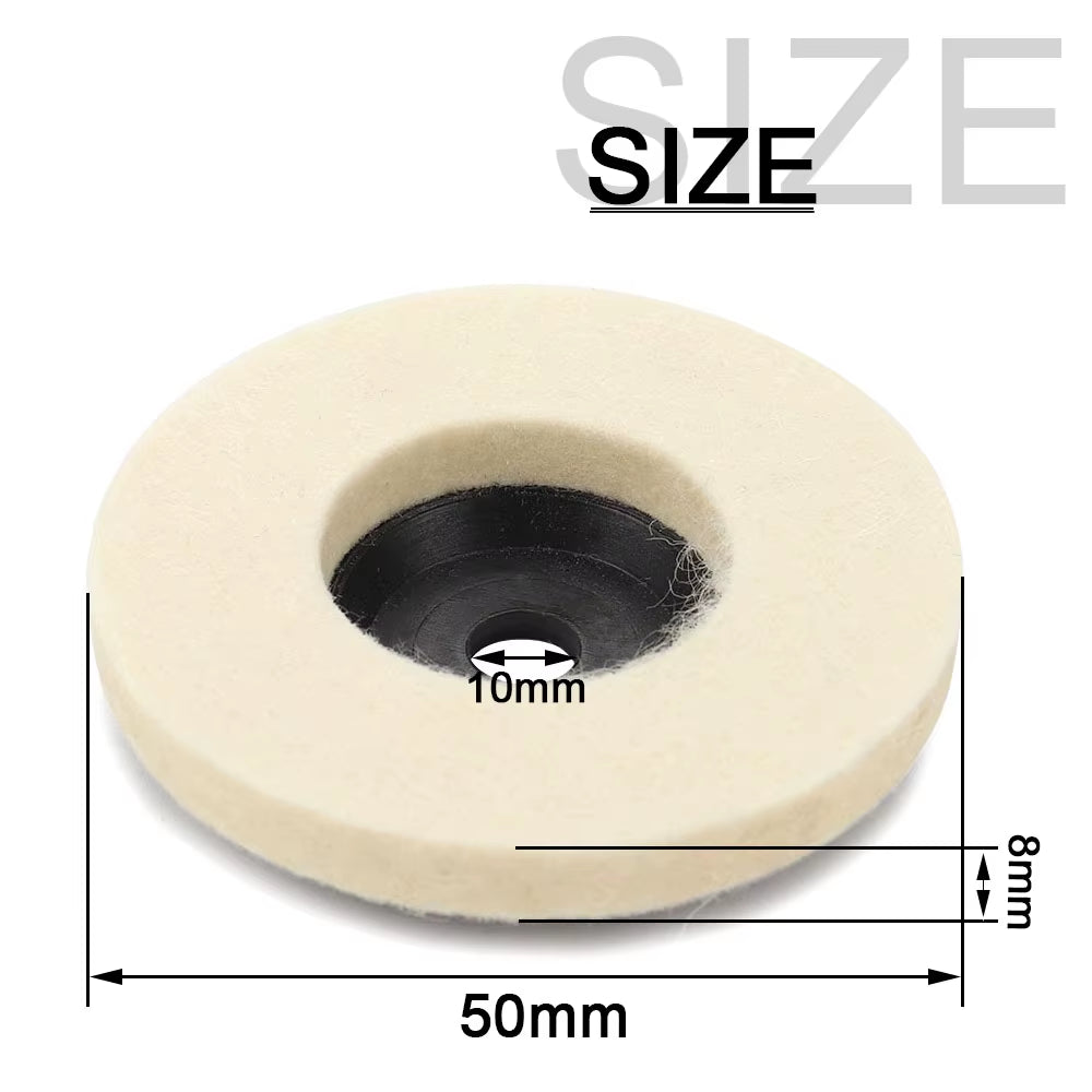 2/3/4/4.5/5 Inch Wool Polishing Wheel Buffing Pad for Angle Grinder Grinding Disc Metal Wood Stainless Steel Polishing Abrasives