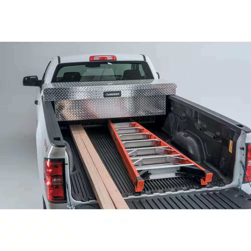 71.36 In. Diamond Plate Aluminum Full Size Crossbed Truck Tool Box