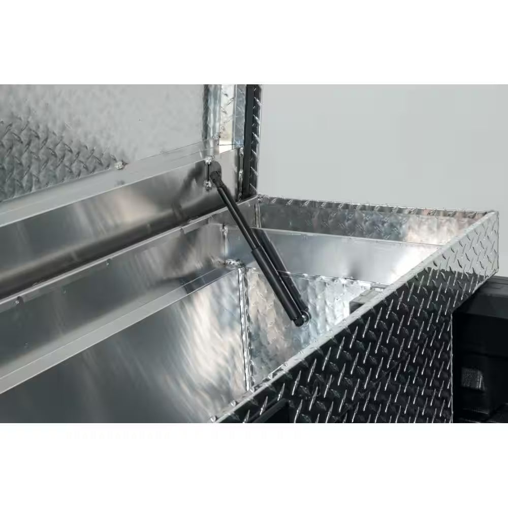 71.36 In. Diamond Plate Aluminum Full Size Crossbed Truck Tool Box